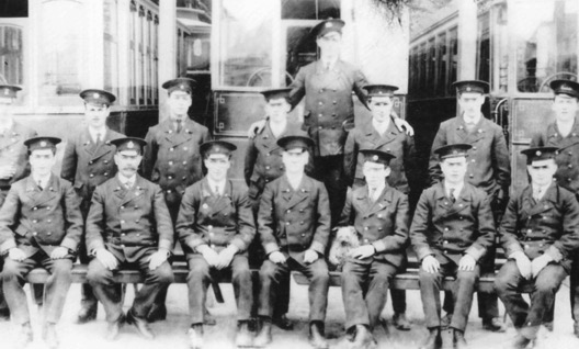 Llandudno and Colwyn Bay Electric Railway staff photo circa 1920