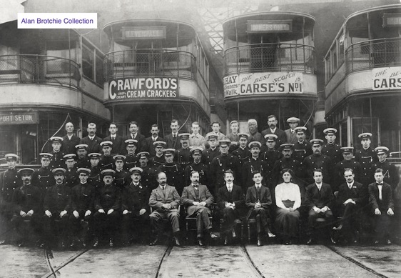 Musselburgh and District Tramways staff photo circa 1912