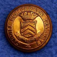 Cardiff Corporation Tramways button