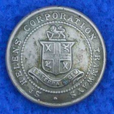 St Helens Corporation Tramways button
