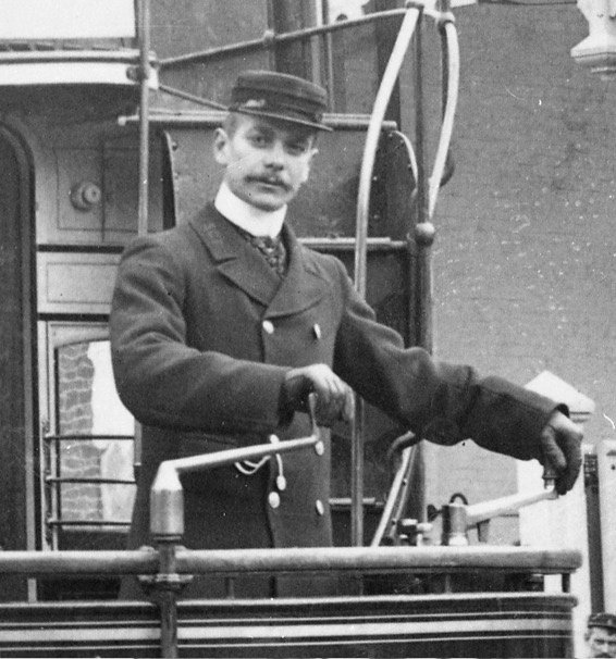 Southampton Corporation Tramways No 20 Tram driver motorman