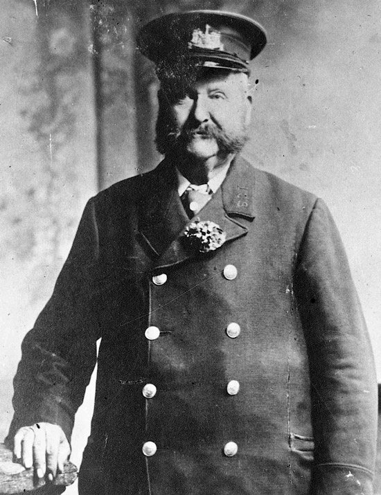 Southampton Corporation Tramways Tram motorman driver circa 1905