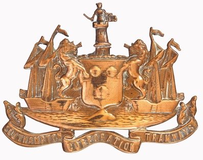 Southampton Corporation Tramways Edwardian cap badge